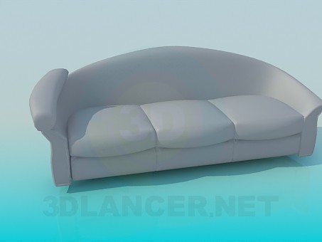 3d model Sofa with headrest - preview