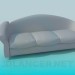 3D Modell Sofa mit Kopfstütze - Vorschau