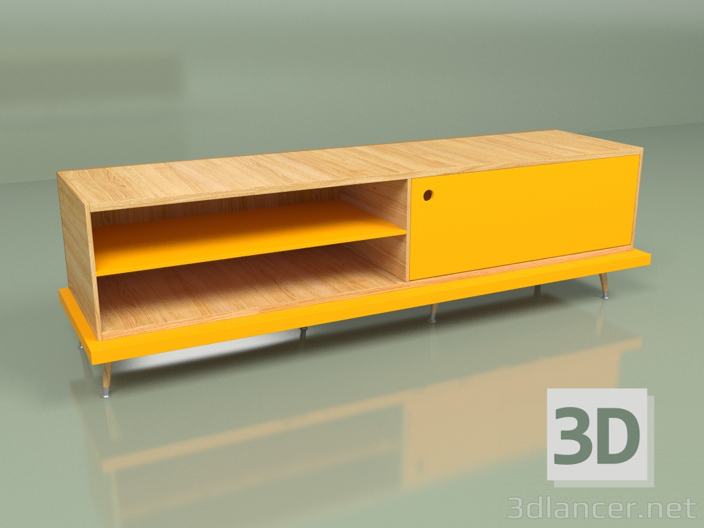 modèle 3D Meuble multimédia TIWI (orange) - preview