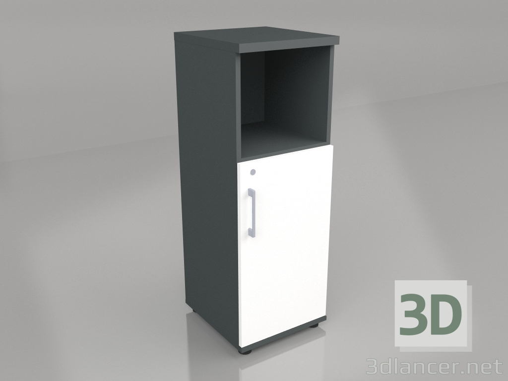 3D modeli Yarı kitaplık Standart A38P2 (402x432x1129) - önizleme