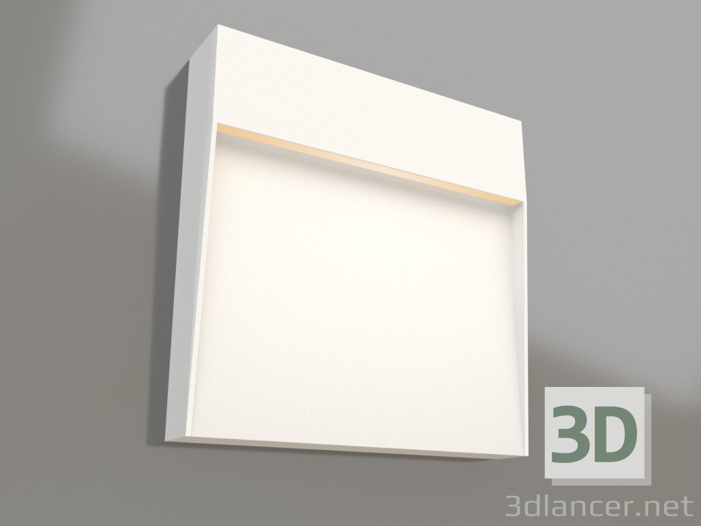 3D Modell Wand-Straßenlampe (7016) - Vorschau