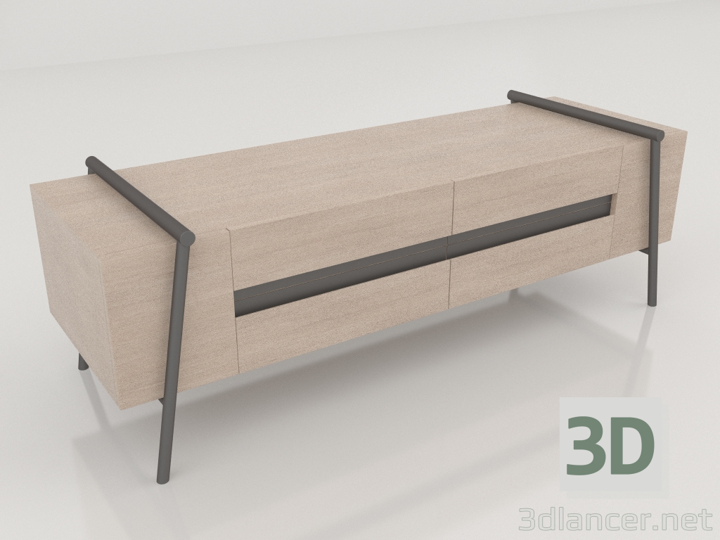 3d model bordillo en tv - vista previa