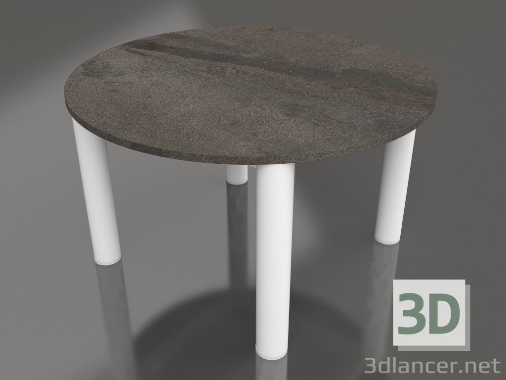 3d модель Стіл журнальний D 60 (White, DEKTON Radium) – превью