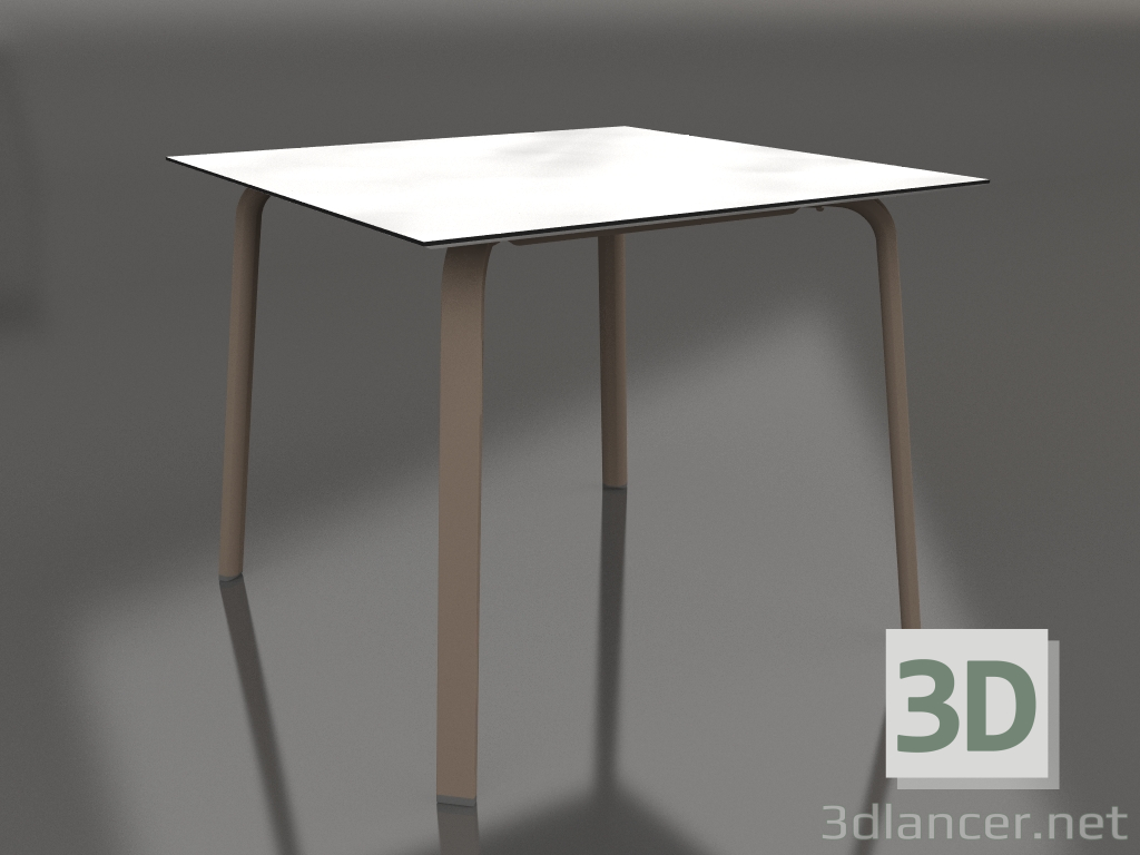 3d model Mesa de comedor 90 (Bronce) - vista previa