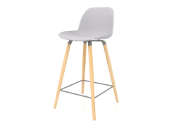 Albert Kuip semi-bar stool 65 cm (Light Gray)