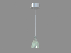 Lampadario HIC soffitto Cristallo e argento trasparente