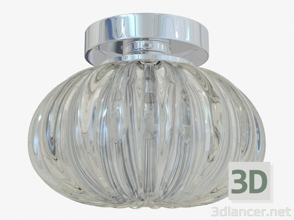 3d model Ceiling lamp made of glass (C110243 1amber) - preview