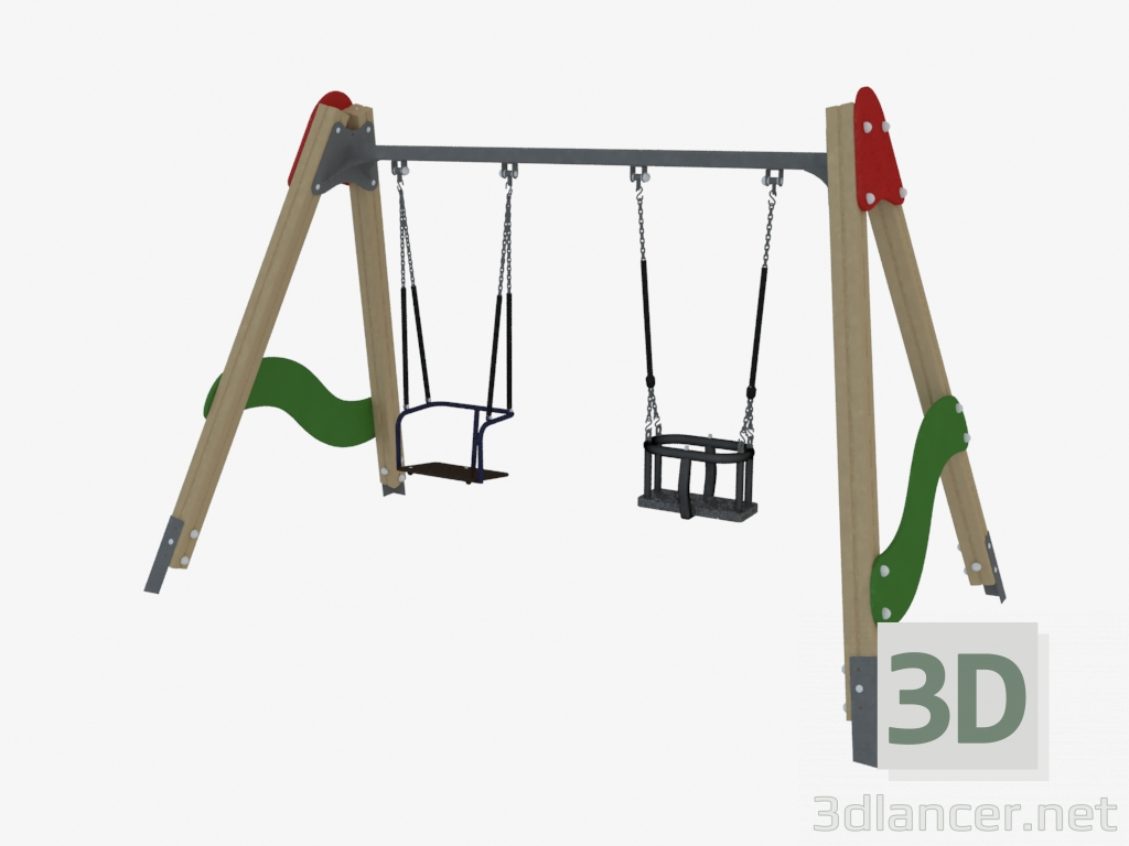 3d model Columpio de juegos (6326) - vista previa