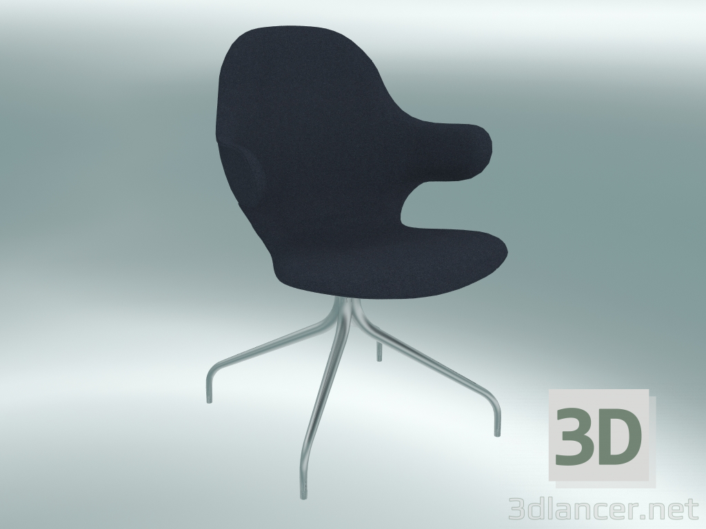 3d model Silla elástica Catch (JH2, 58x58 N 90cm, aluminio pulido, Divina - 793) - vista previa