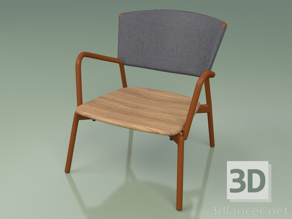 Modelo 3d Cadeira 027 (Metal Rust, Batyline Grey) - preview