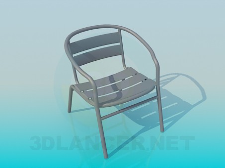 3d model Stool on a metal framework - preview