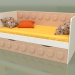 modello 3D Divano letto per bambini con 1 cassetto (Ginger) - anteprima