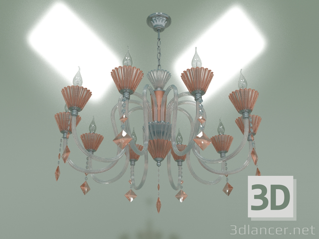 modello 3D Lampadario a sospensione Lorita 311-10 - anteprima