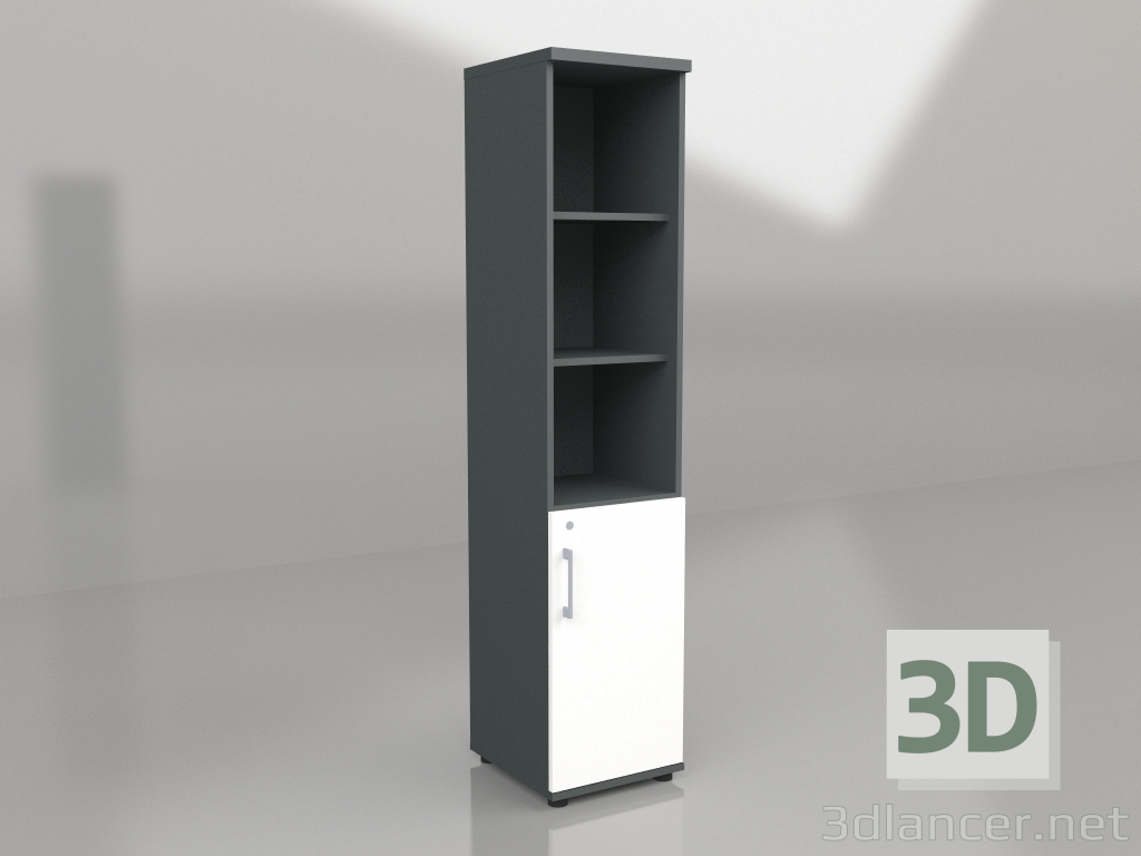 3d model Semi-bookcase Standard A58P2 (402x432x1833) - preview