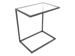 Table de chevet rectangulaire (VERRE, 60x40x65)