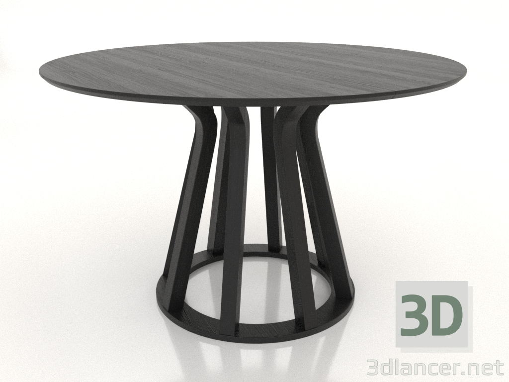 modèle 3D Table à manger Ø 1200 mm (noir RAL 9005) - preview