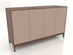 TV sehpası FARGO frezelenmiş cepheli 1600x500x950 mm (bej, tütün meşe, seçenek 4)