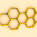 modèle 3D de Étagère en bois nid d'abeille acheter - rendu