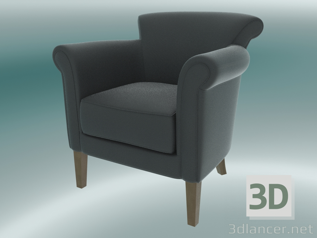 Modelo 3d Poltrona Denver (cinza escuro) - preview