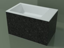 Lavabo da appoggio (01R132102, Nero Assoluto M03, L 60, P 36, H 36 cm)