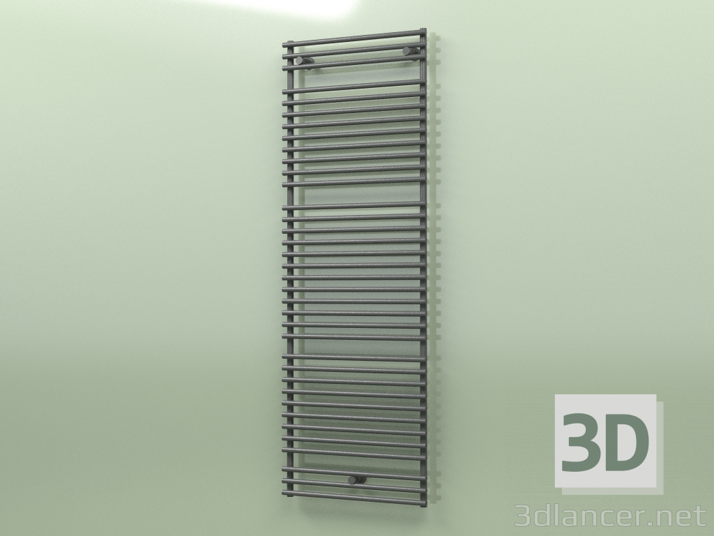 3d model Heated towel rail - Santorini (SAN 18 600 mm, RAL - 9005) - preview