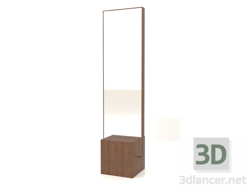 3D Modell Bodenspiegel ZL 03 (500x400x1900, Holzbraun hell) - Vorschau