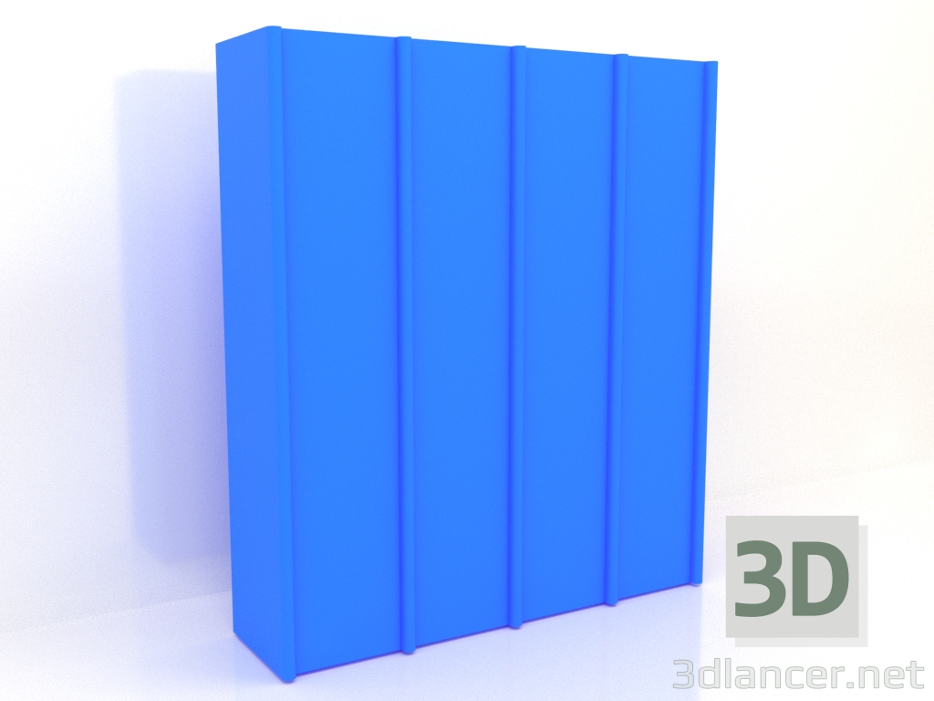 3d модель Шкаф MW 05 paint (2465x667x2818, blue) – превью