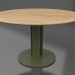 3d model Mesa de comedor Ø130 (Verde oliva, madera de Iroko) - vista previa