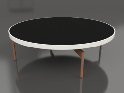 Mesa de centro redonda Ø120 (gris ágata, DEKTON Domoos)