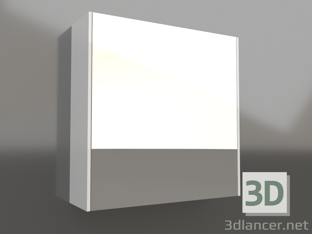 modello 3D Armadietto a specchio 60 cm (MOB0406+MOB0717W) - anteprima