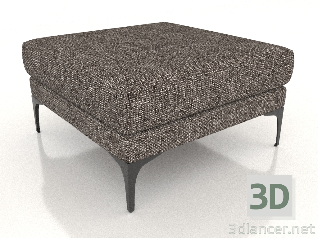 modello 3D Pouf Fisht (gambe in metallo) - anteprima