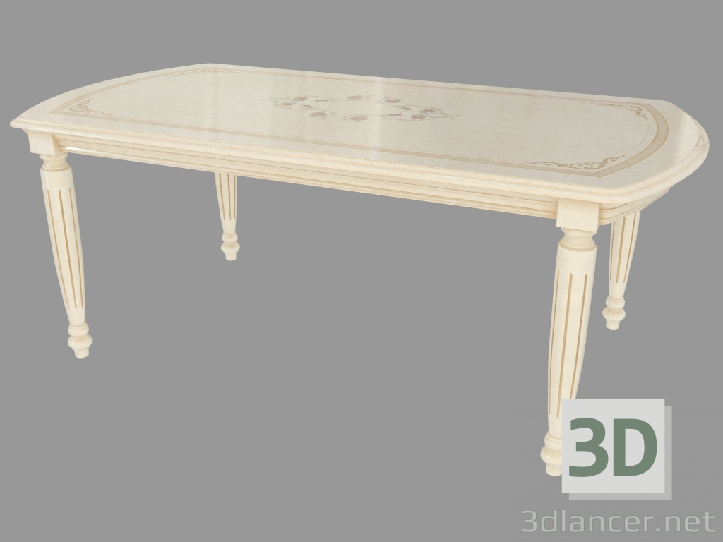 3d model Mesa de comedor deslizable (1500-1900х780х1050) - vista previa