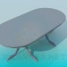 Modelo 3d Mesa de jantar oval - preview