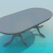 Modelo 3d Mesa de jantar oval - preview