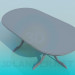 3d model Oval dining table - preview