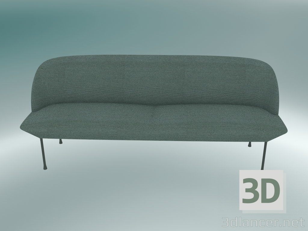 3d model Sofá triple Oslo (Steelcut Trio 3 966, gris claro) - vista previa