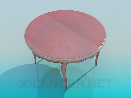 3d model Round table - preview