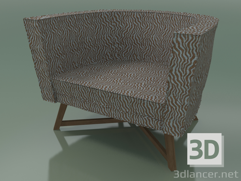 Modelo 3d Poltrona semicircular (08, Natural) - preview