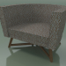 3d model Sillón semicircular (08, natural) - vista previa