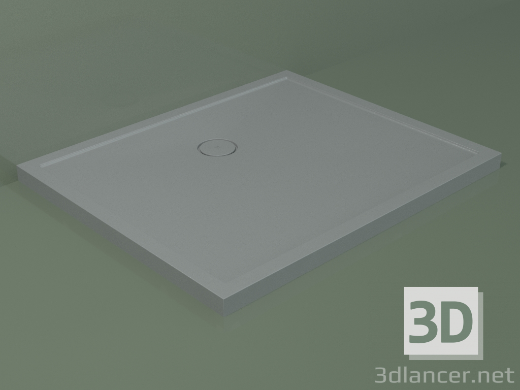 3d model Plato de ducha Medio (30UM0141, Silver Grey C35, 120x100 cm) - vista previa