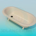 3d model Bath tub on legs - preview