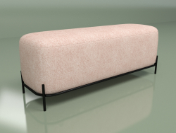 Pouf Pawai largeur 120 (rose poudré)