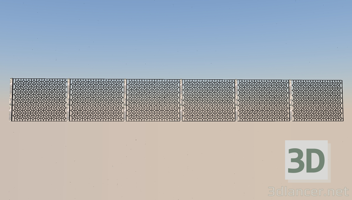 3d model Fence - preview