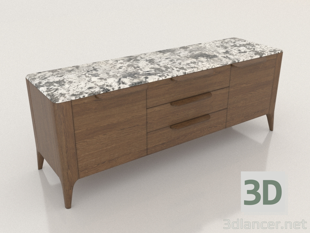 3d model Soporte de TV (Marrón) - vista previa