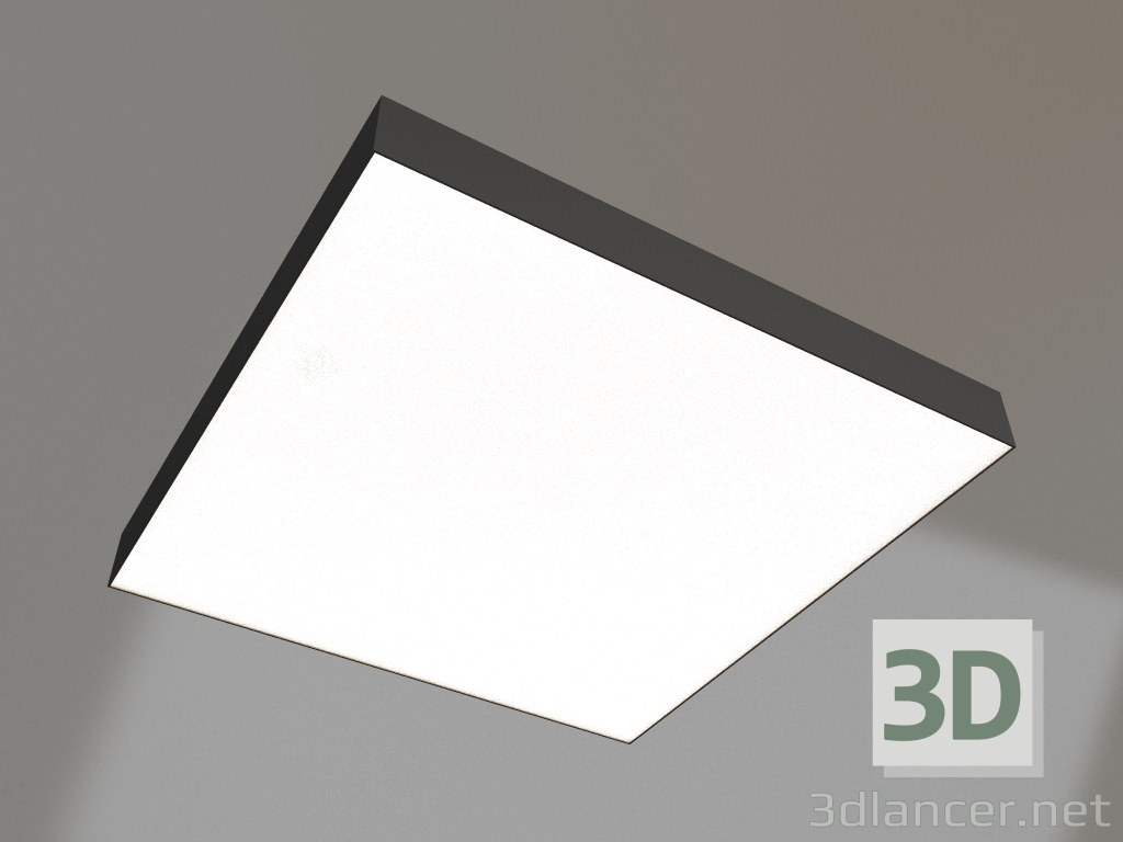 3D Modell Lampe IM-QUADRO-EMERGENCY-3H-S600x600-64W Warm3000 (BK, 120 Grad, 230V) - Vorschau