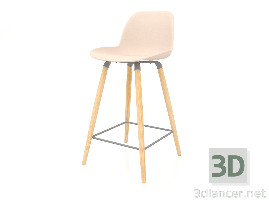 Modelo 3d Banqueta semi-bar Albert Kuip 65 cm (Taupe) - preview