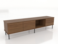 TV cabinet OPEN 1800 mm (light walnut)