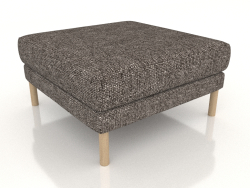 Pouf Fisht (pieds en bois)