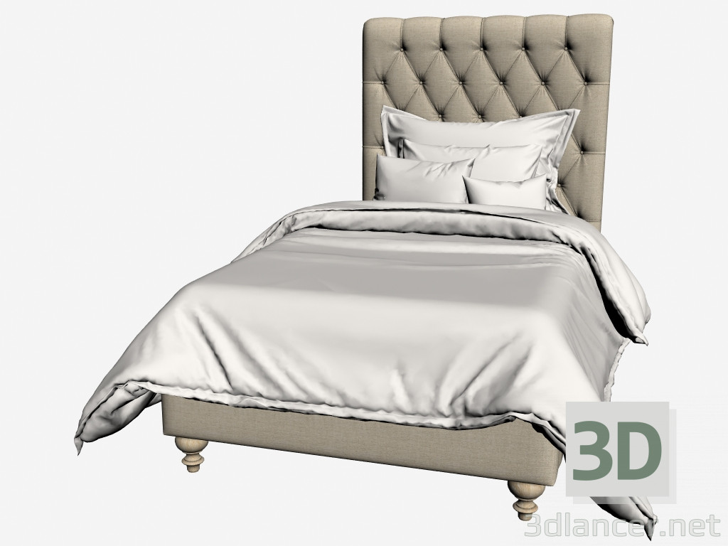 3d model FRANKLIN bed TWIN (001,002-F01) - preview