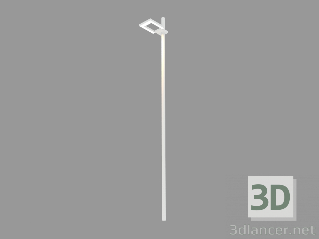 Modelo 3d Candeeiro de rua OUTLINE FLOOD (S3105W (1x) + acessório S3046 + S2843 polo h3500mm) - preview